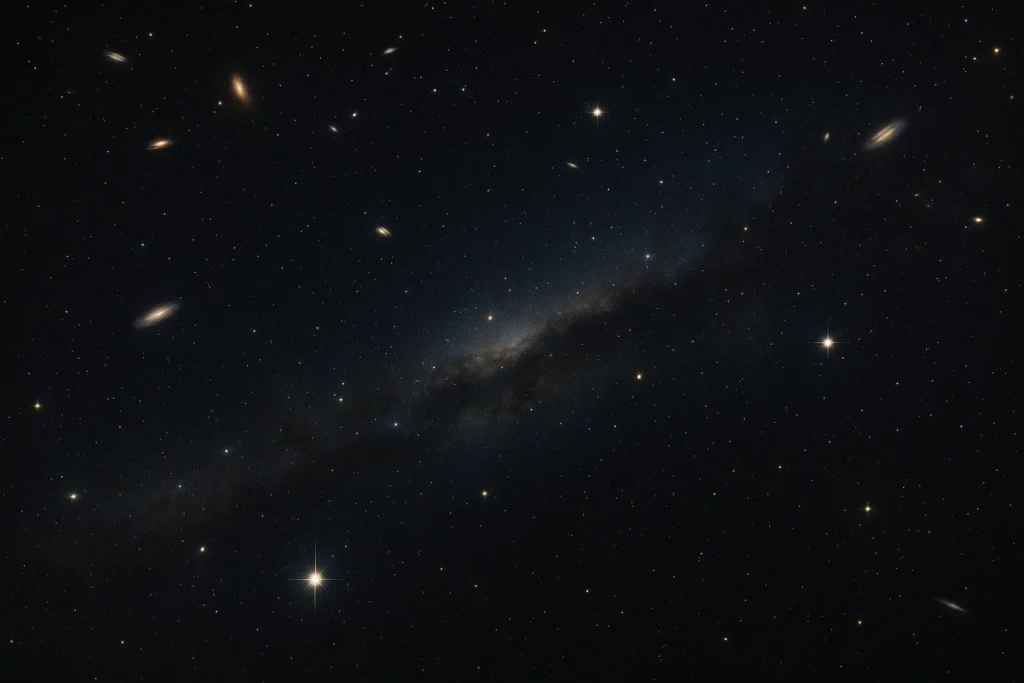 is intergalactic space empty