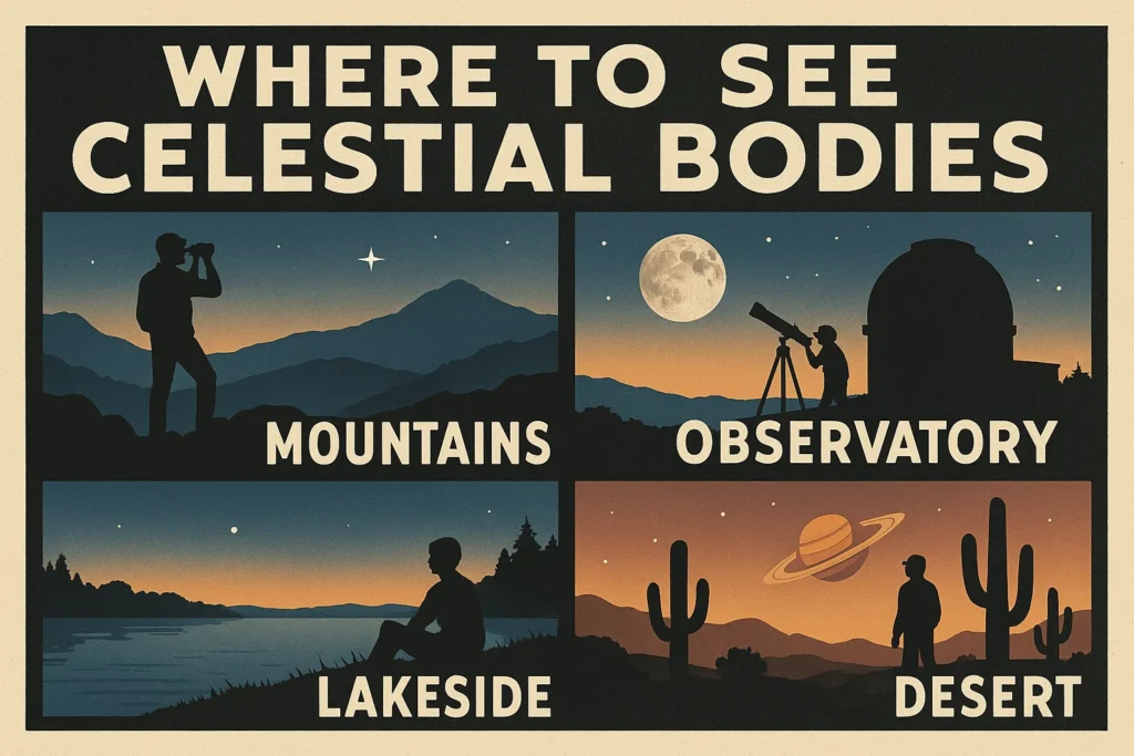 where to see celestial bodies