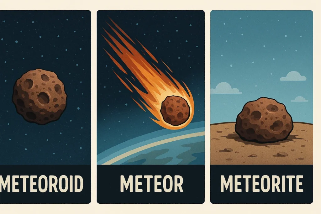 difference between meteoroid meteor meteorite difference between meteoroid meteor meteorite