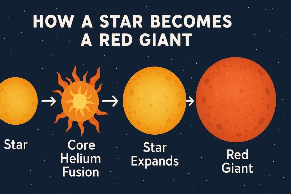 how does a star become a red giant how does a star become a red giant