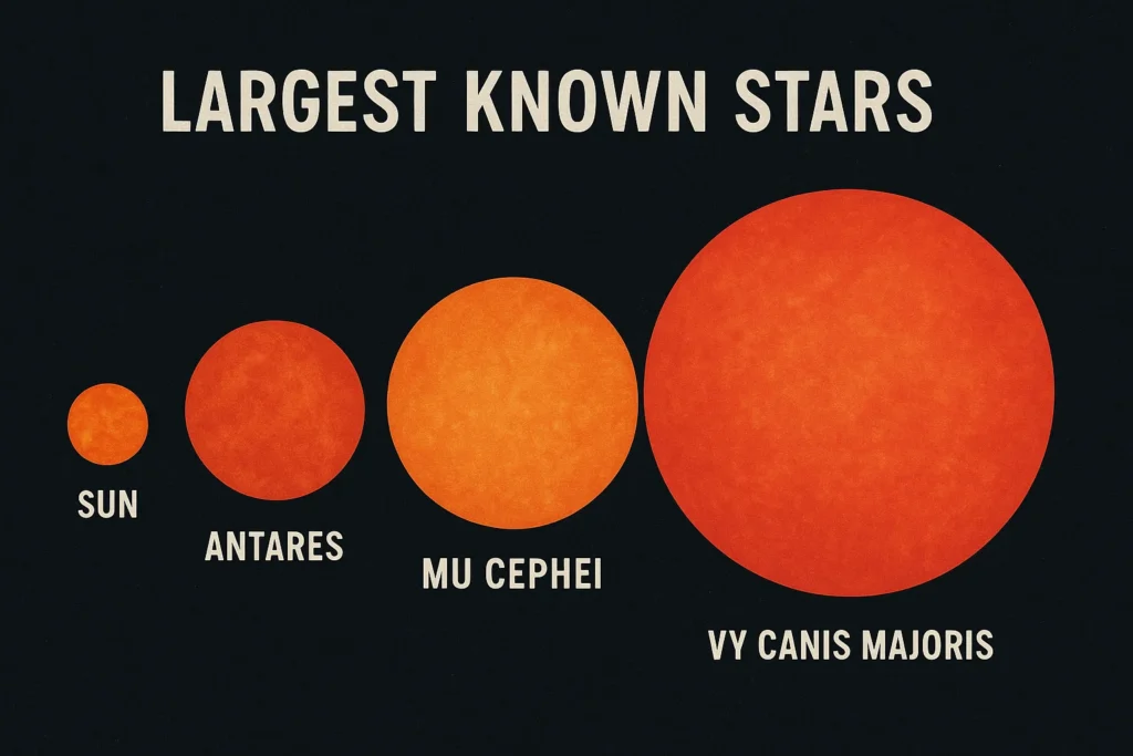 what are the largest known stars what are the largest known stars