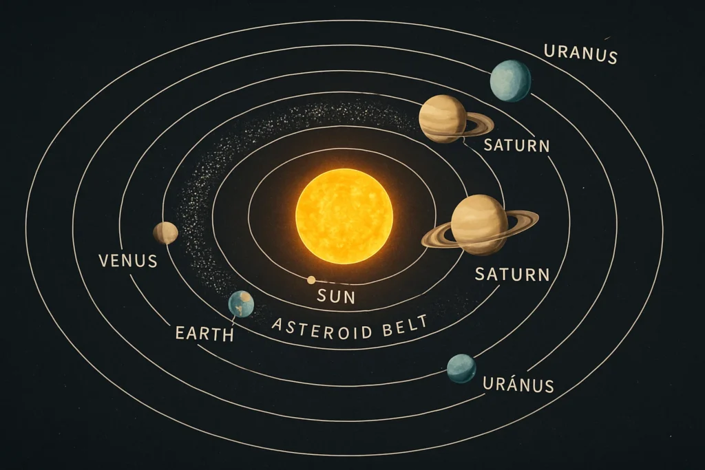 where do asteroids orbit