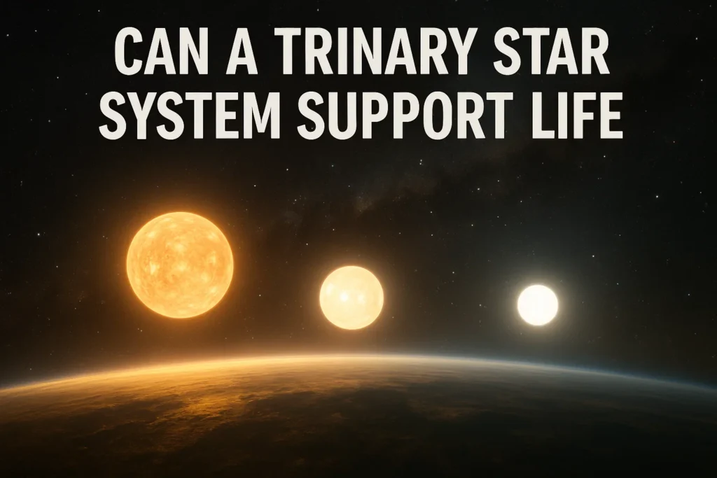 can a trinary star system support life