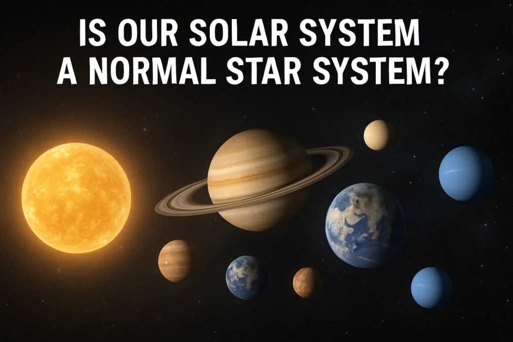 is our solar system a normal star system is our solar system a normal star system